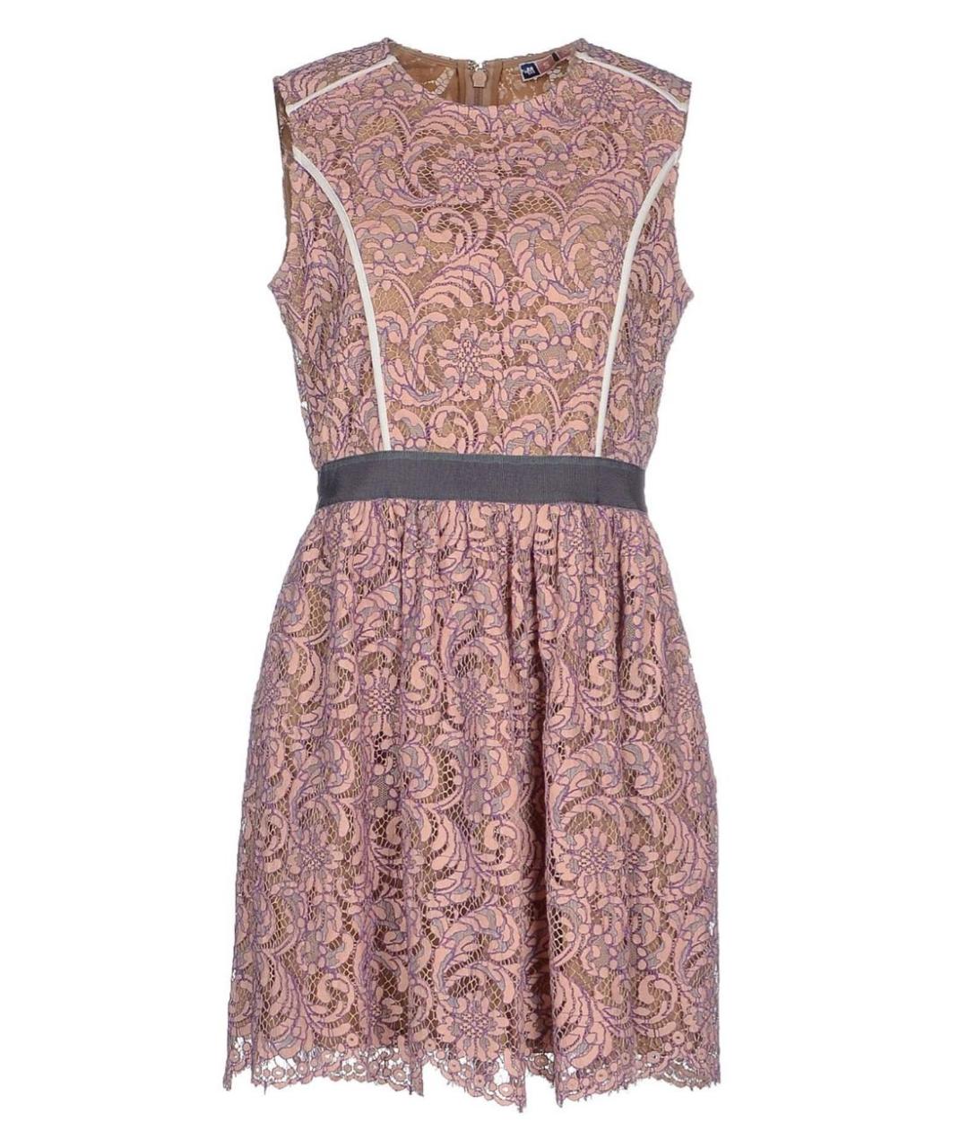MSGM Розовое хлопковое коктейльное платье, фото 9