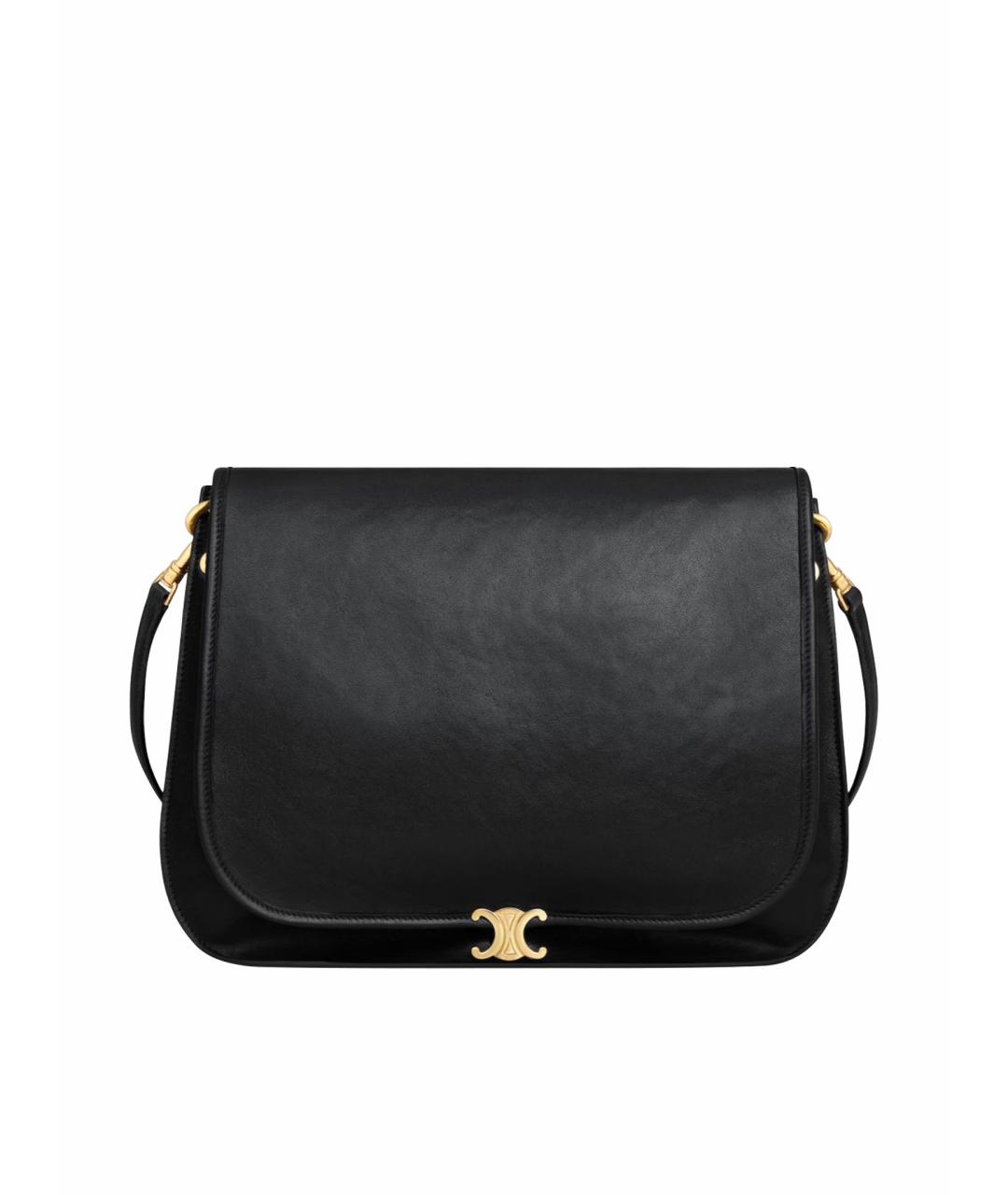 CELINE Черная кожаная сумка тоут, фото 1