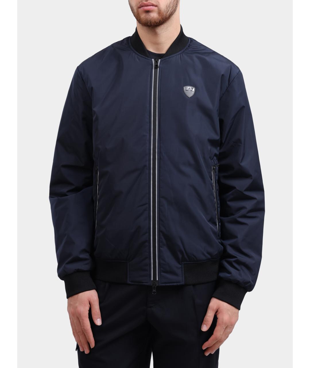EA7 Темно-синяя куртка, фото 6