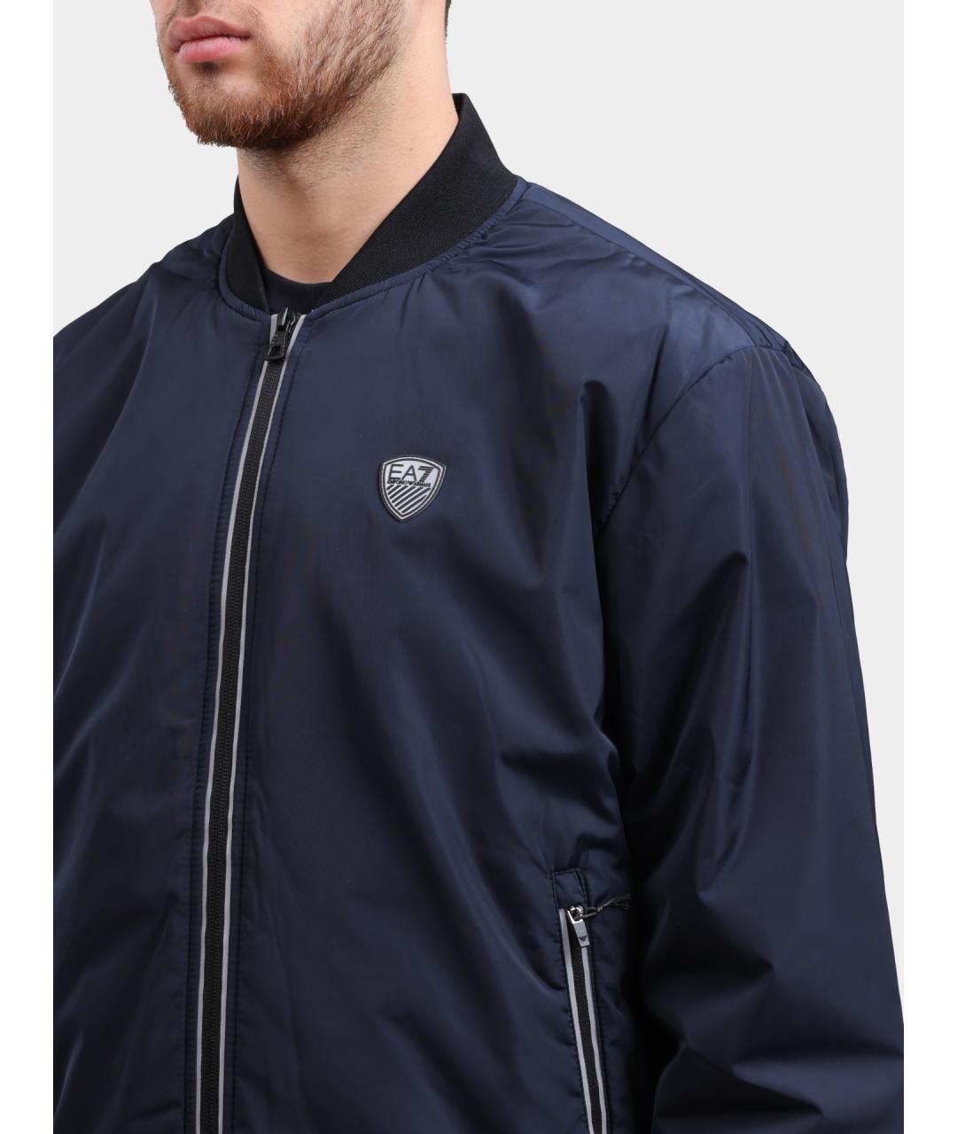 EA7 Темно-синяя куртка, фото 4