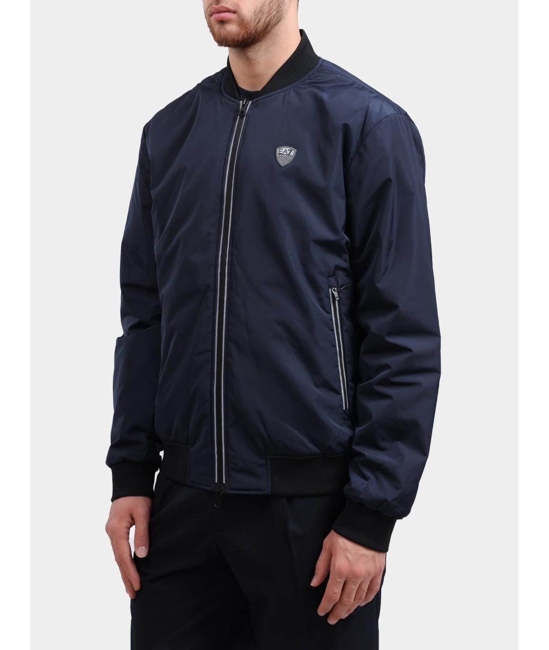 EA7 Темно-синяя куртка, фото 3