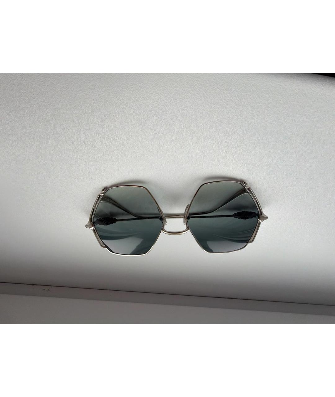 CHROME HEARTS Серебряные металлические солнцезащитные очки, фото 5