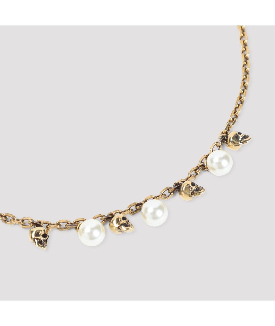 ALEXANDER MCQUEEN Золотое металлическое колье, фото 4