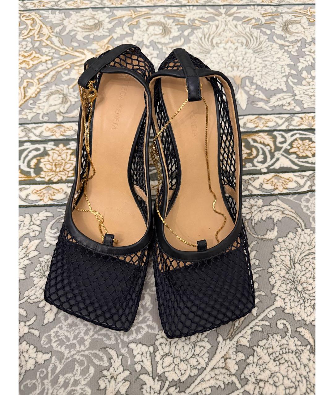 BOTTEGA VENETA Черные текстильные туфли, фото 2