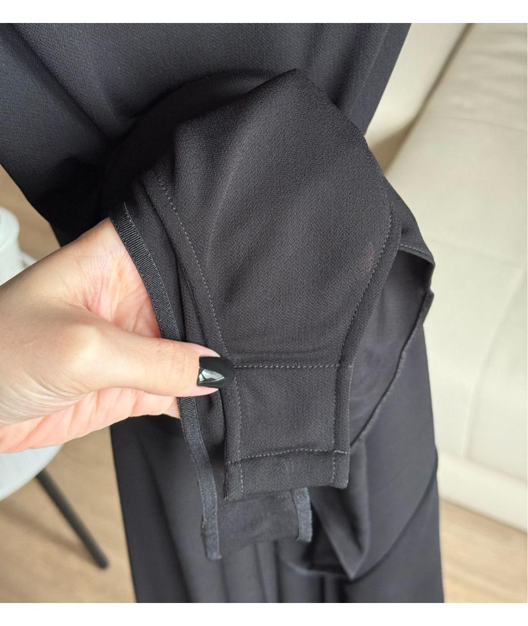 ALAIA Черное вискозное повседневное платье, фото 4