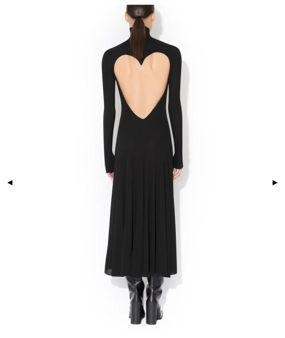 ALAIA Черное вискозное повседневное платье, фото 6