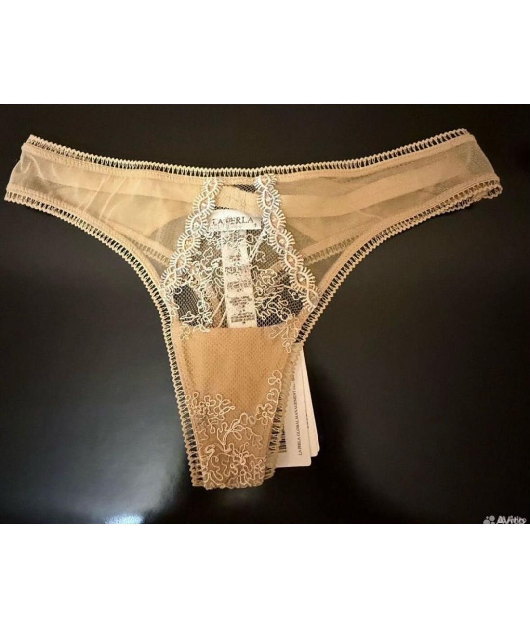 LA PERLA Бежевые трусы, фото 4