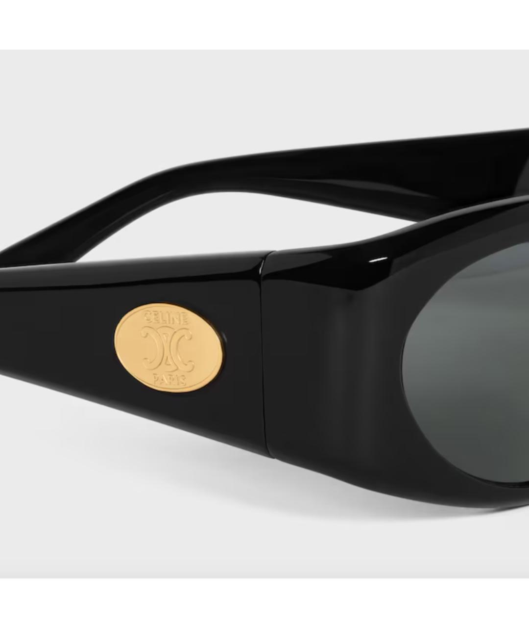 CELINE Черные пластиковые солнцезащитные очки, фото 5