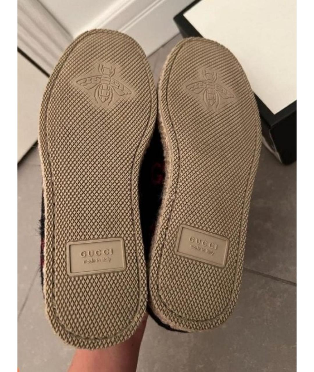 GUCCI Мульти текстильные лоферы, фото 4