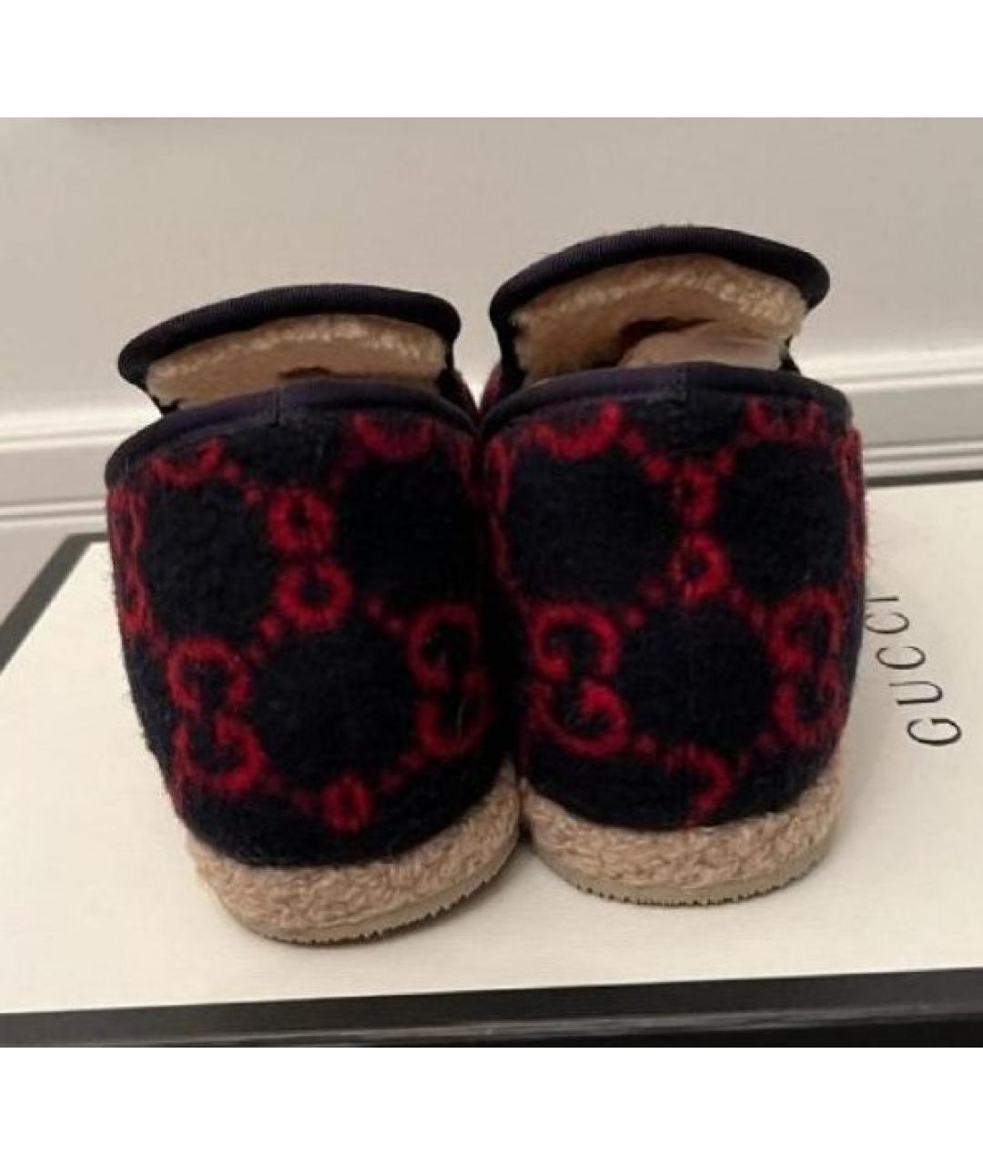 GUCCI Мульти текстильные лоферы, фото 3