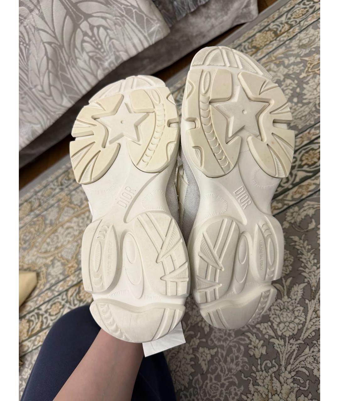 CHRISTIAN DIOR Белые текстильные кроссовки, фото 3