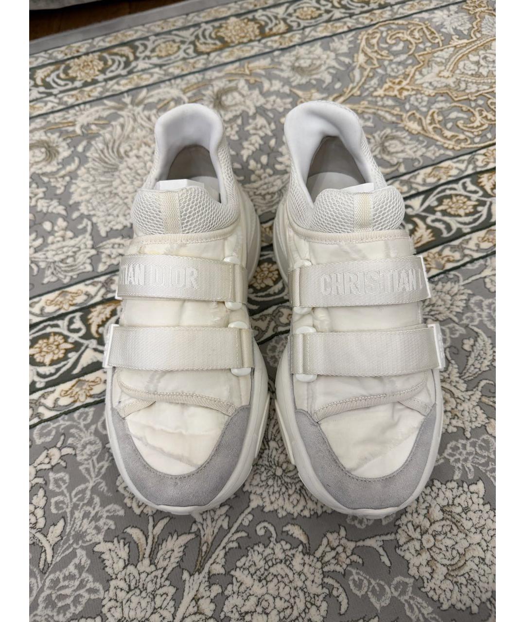 CHRISTIAN DIOR Белые текстильные кроссовки, фото 2