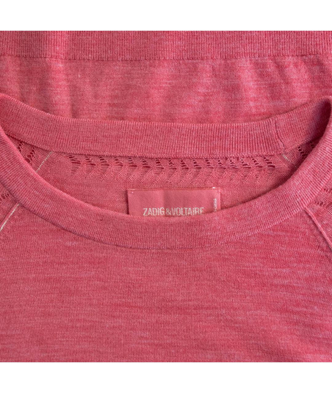 ZADIG & VOLTAIRE Розовый шерстяной джемпер / свитер, фото 3