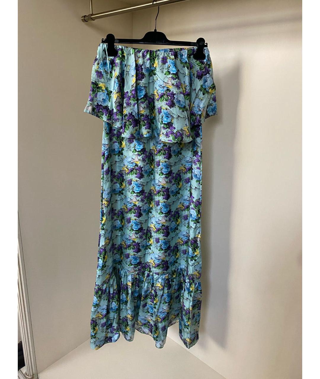 MSGM Мульти шелковый сарафан, фото 7