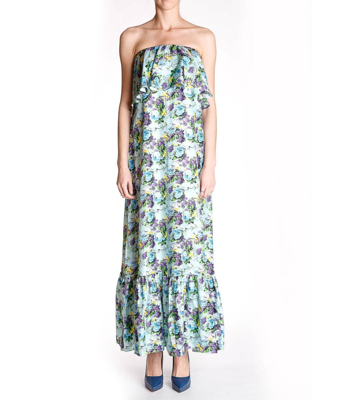 MSGM Мульти шелковый сарафан, фото 2