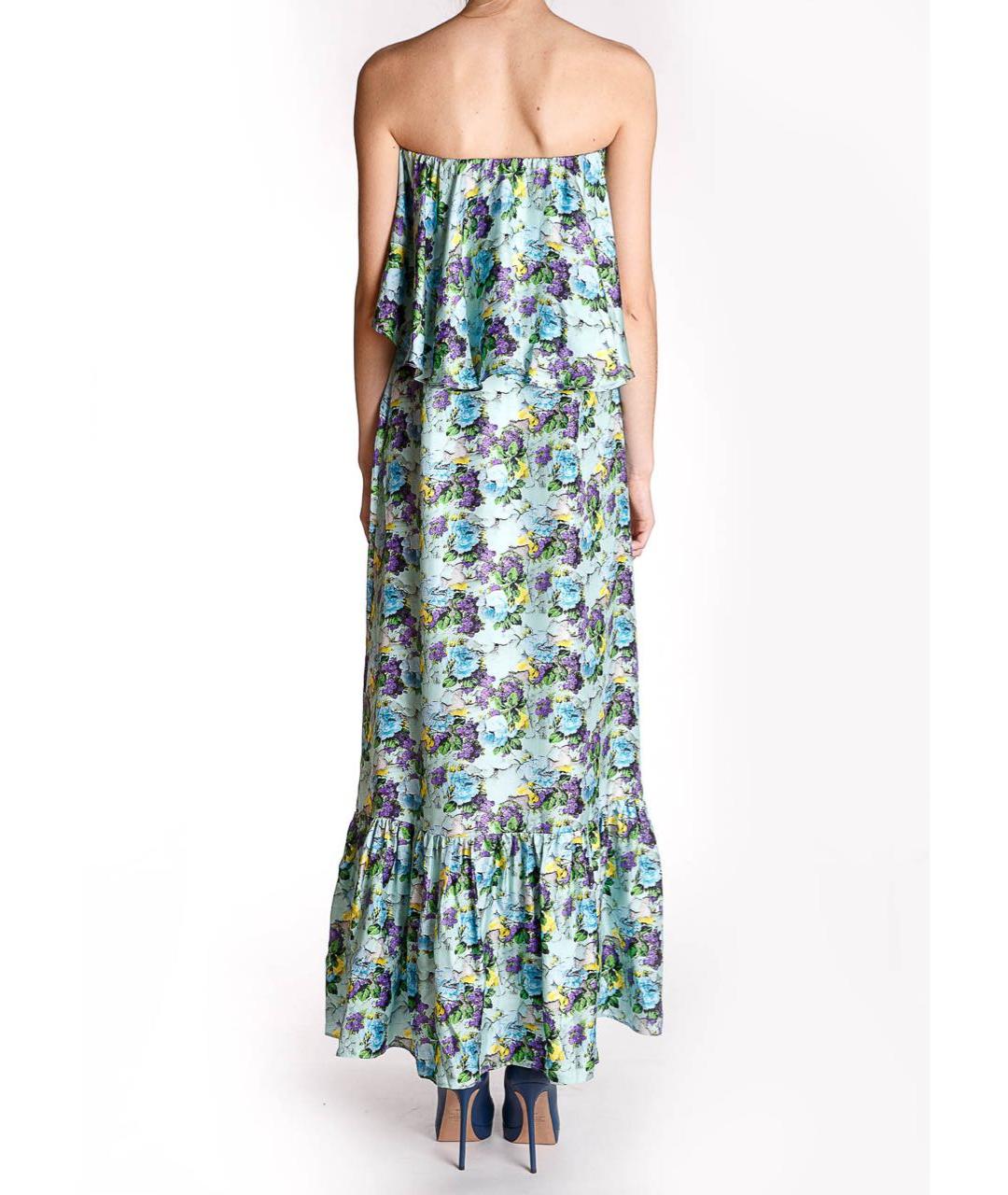 MSGM Мульти шелковый сарафан, фото 3