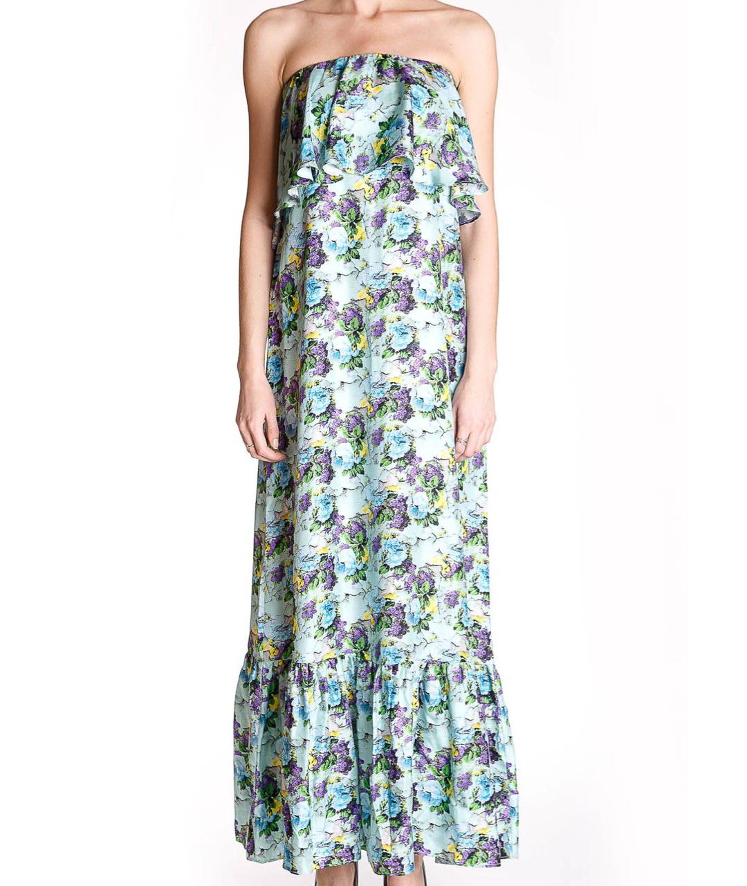 MSGM Мульти шелковый сарафан, фото 5