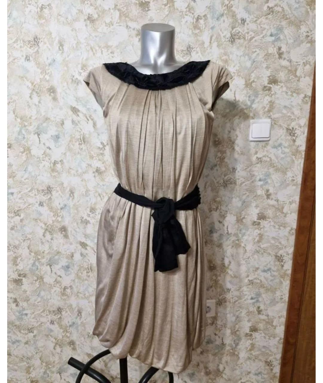 LOUIS VUITTON Бежевое повседневное платье, фото 7