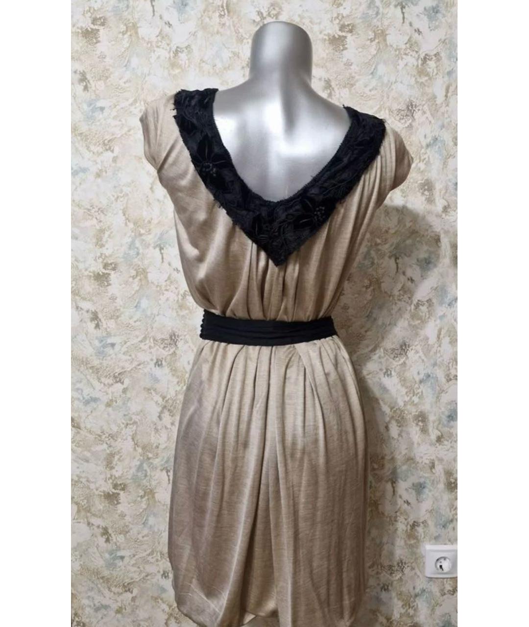 LOUIS VUITTON Бежевое повседневное платье, фото 2