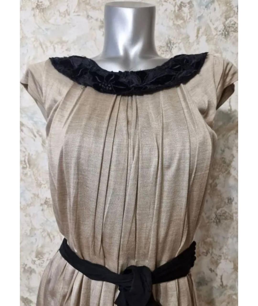 LOUIS VUITTON Бежевое повседневное платье, фото 6