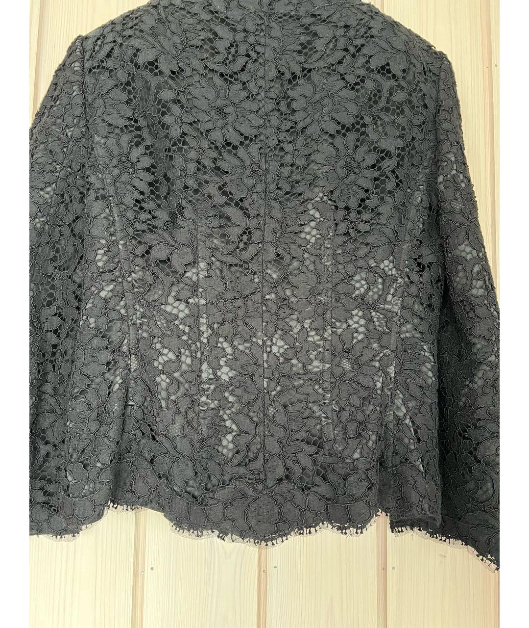 DOLCE&GABBANA Черный кружевной жакет/пиджак, фото 2