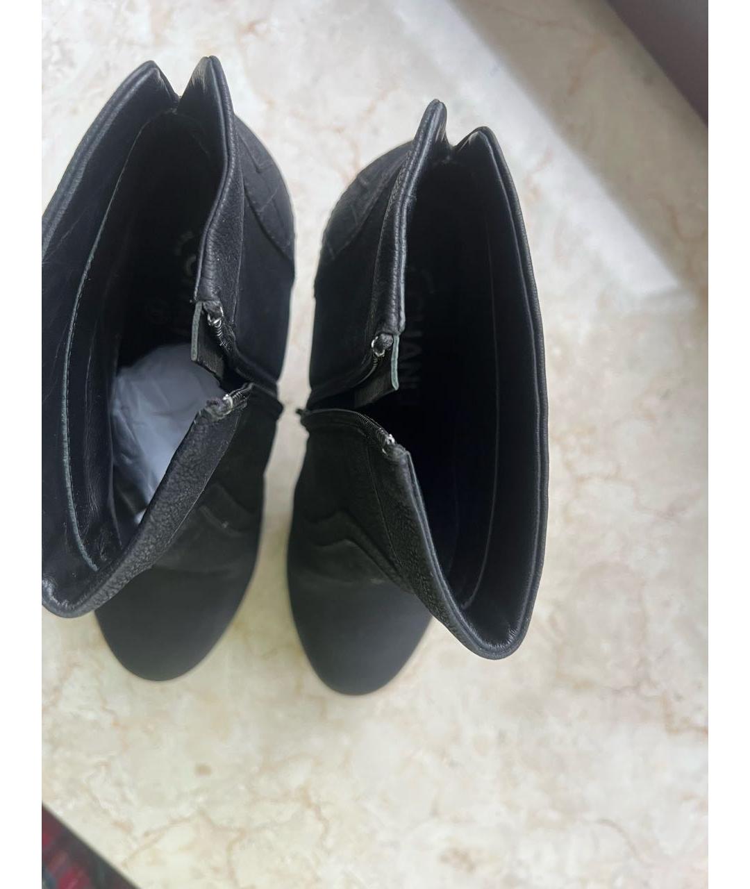 CHANEL Черные кожаные ботильоны, фото 3