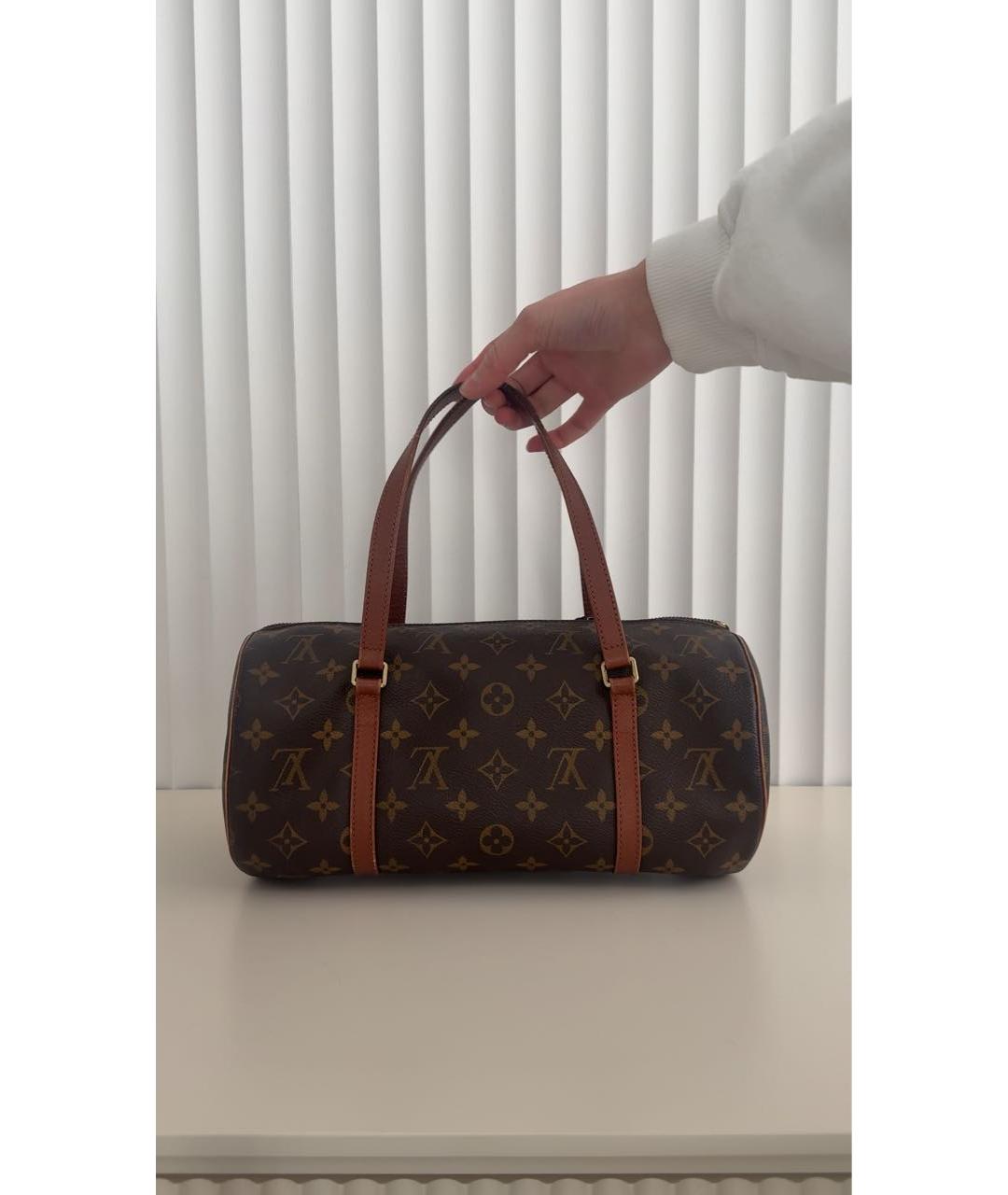 LOUIS VUITTON Коричневая сумка с короткими ручками, фото 2