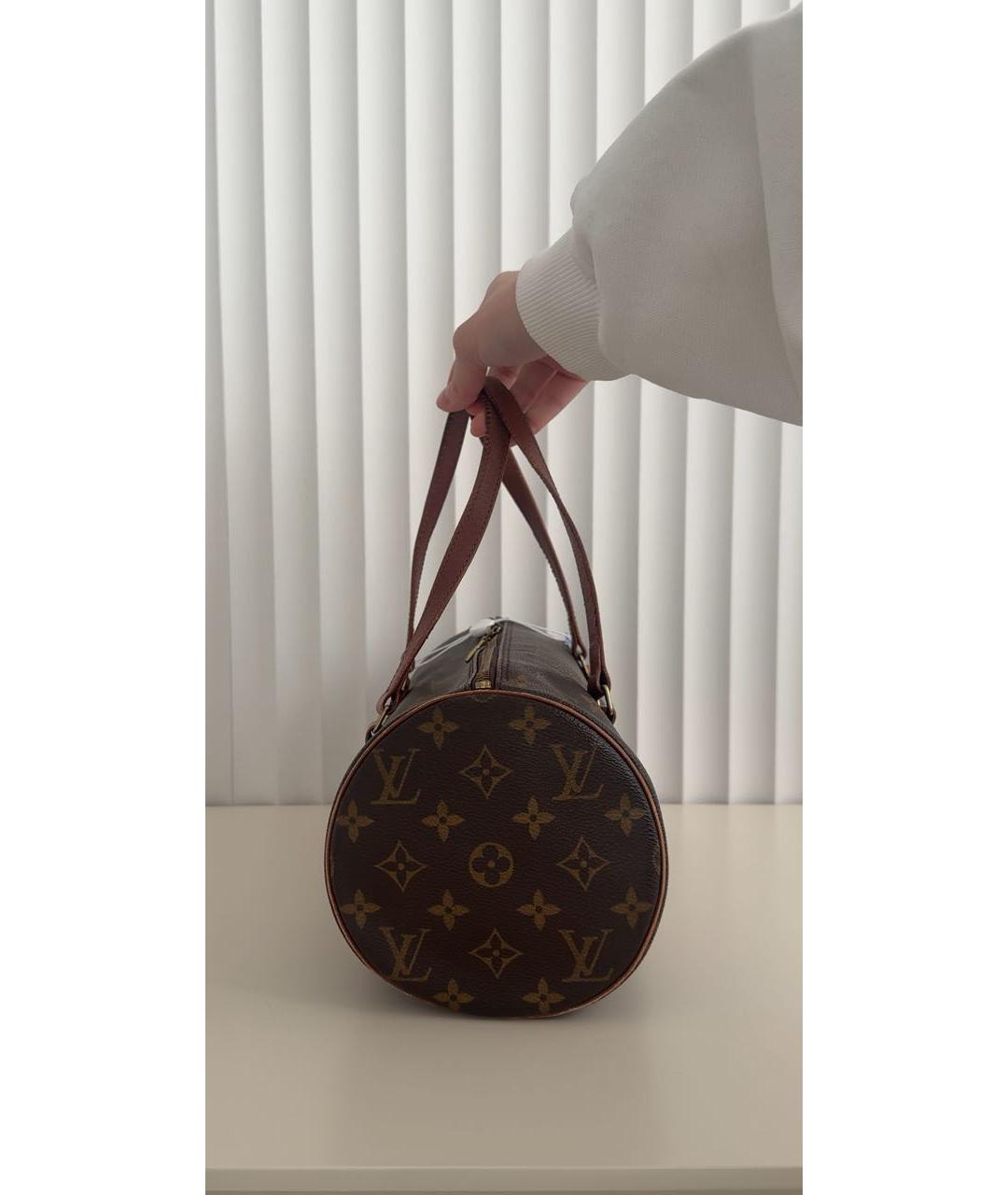 LOUIS VUITTON Коричневая сумка с короткими ручками, фото 7