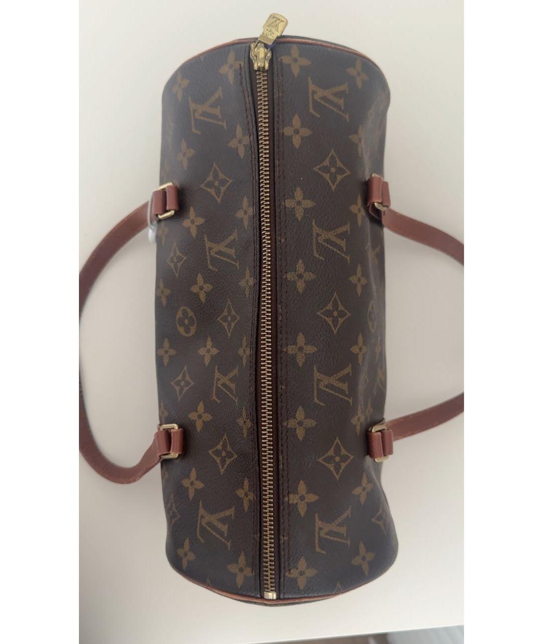LOUIS VUITTON Коричневая сумка с короткими ручками, фото 4