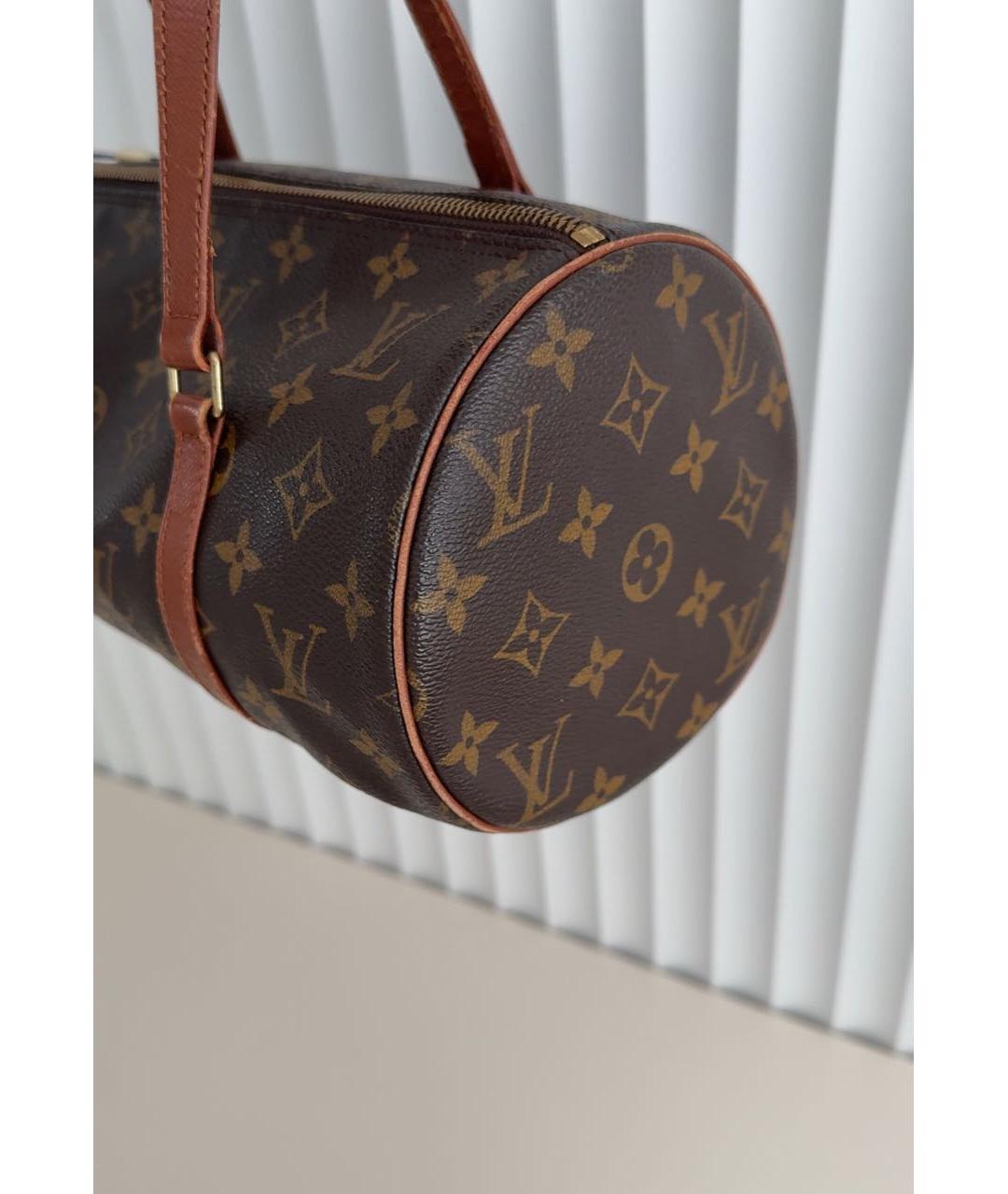 LOUIS VUITTON Коричневая сумка с короткими ручками, фото 3