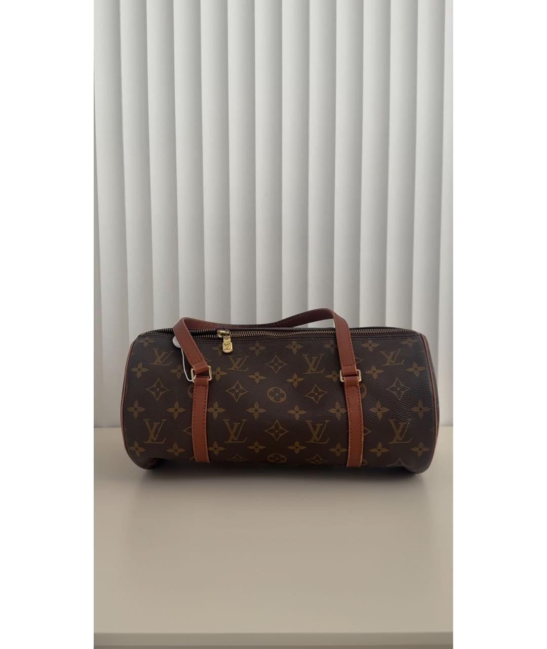 LOUIS VUITTON Коричневая сумка с короткими ручками, фото 9