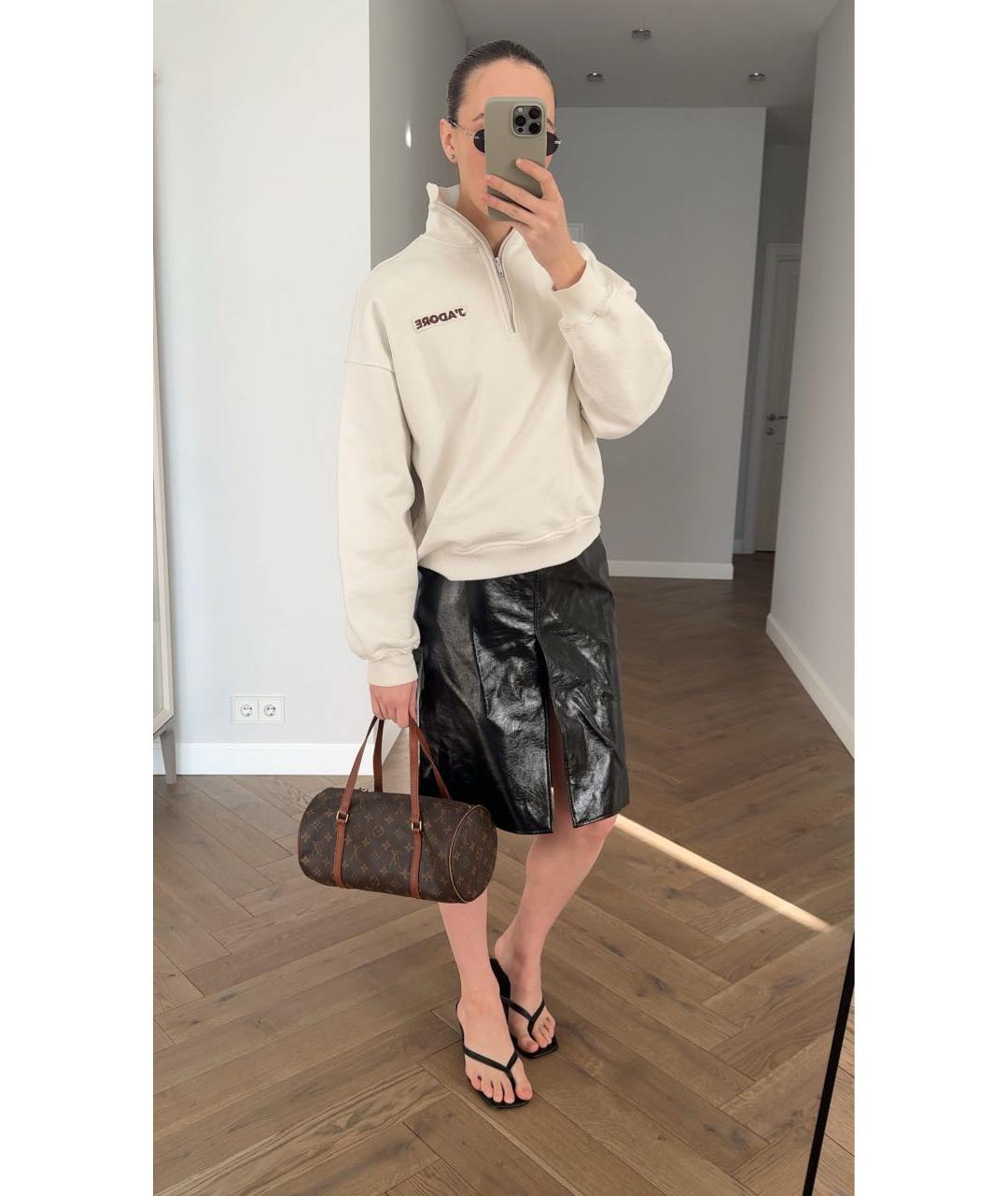 LOUIS VUITTON Коричневая сумка с короткими ручками, фото 8