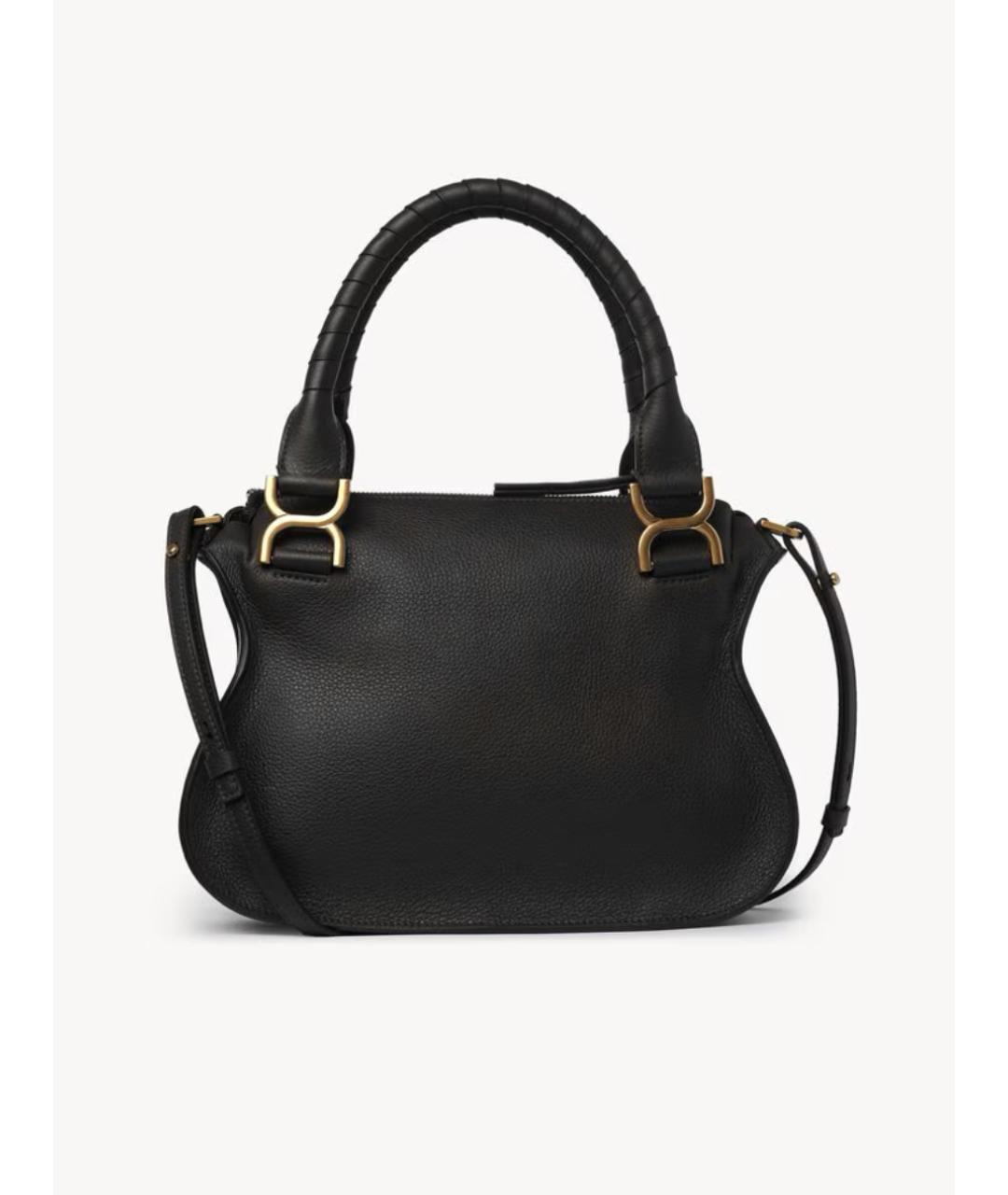 CHLOE Черная кожаная сумка через плечо, фото 5