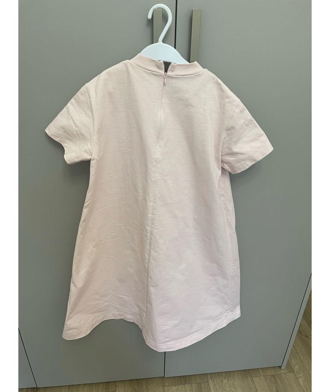 PRADA Розовое хлопковое повседневное платье, фото 2