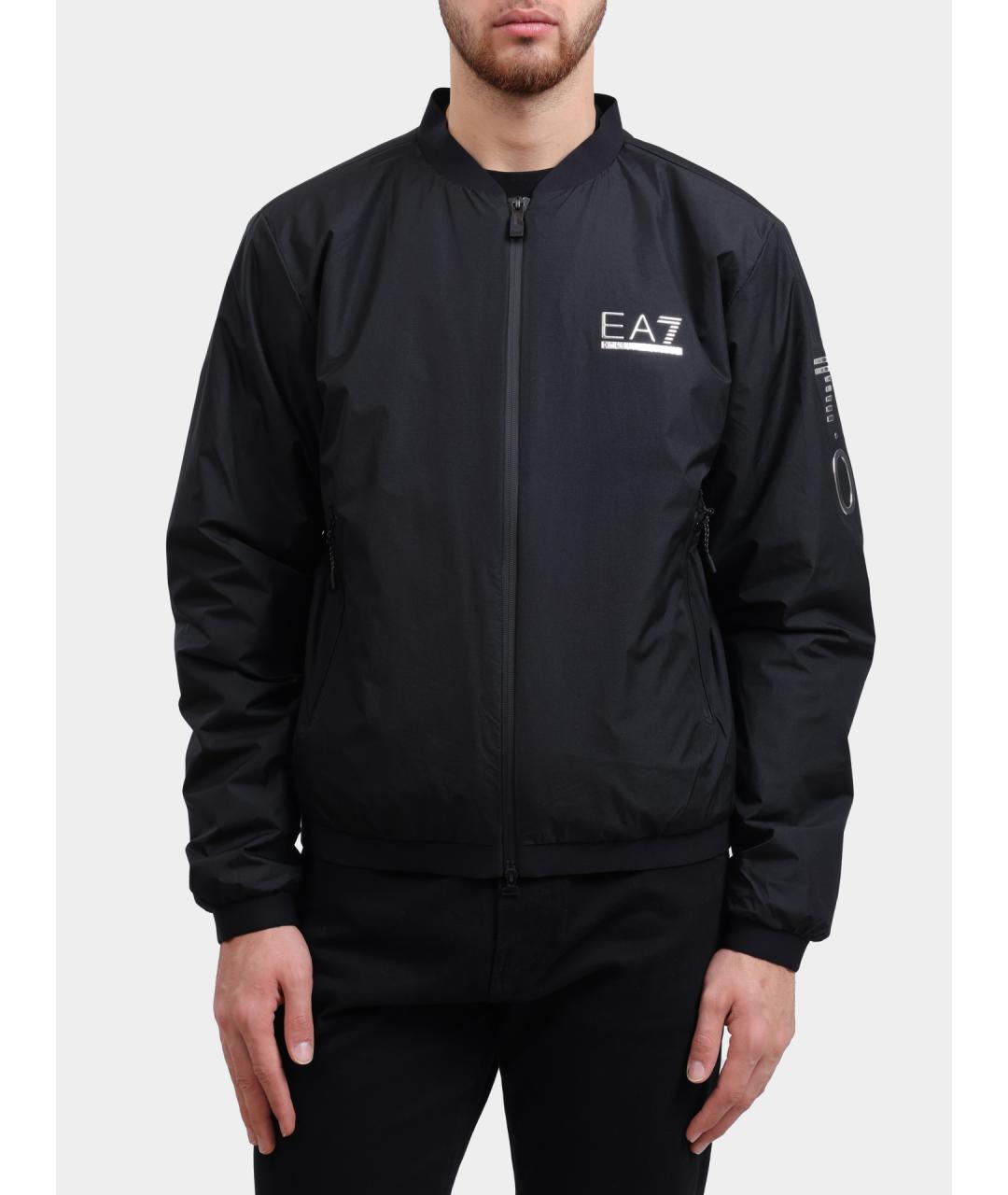 EA7 Черная куртка, фото 5
