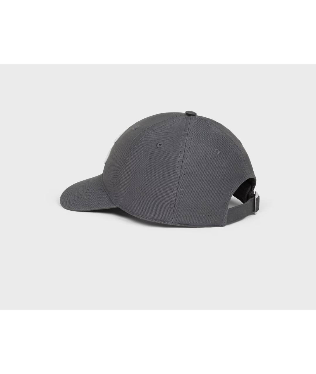 CELINE Серая хлопковая кепка, фото 3