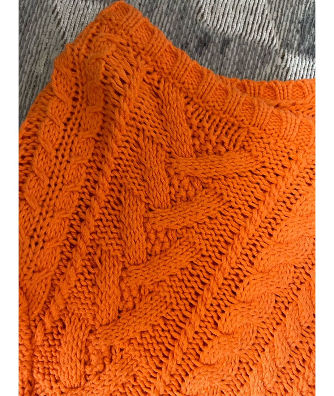 POLO RALPH LAUREN Оранжевый хлопковый джемпер / свитер, фото 3