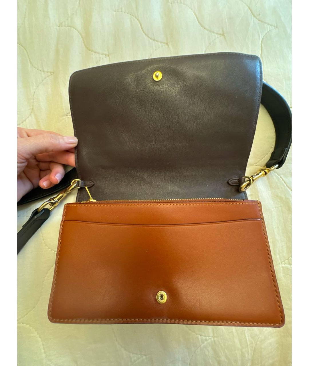 COACH Коричневая сумка через плечо, фото 3