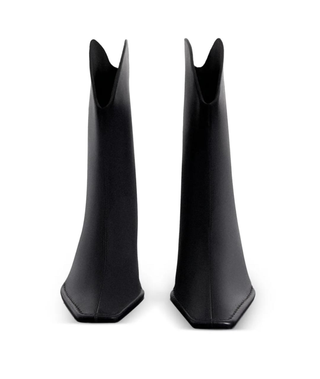 MUGLER Черные кожаные ботильоны, фото 2