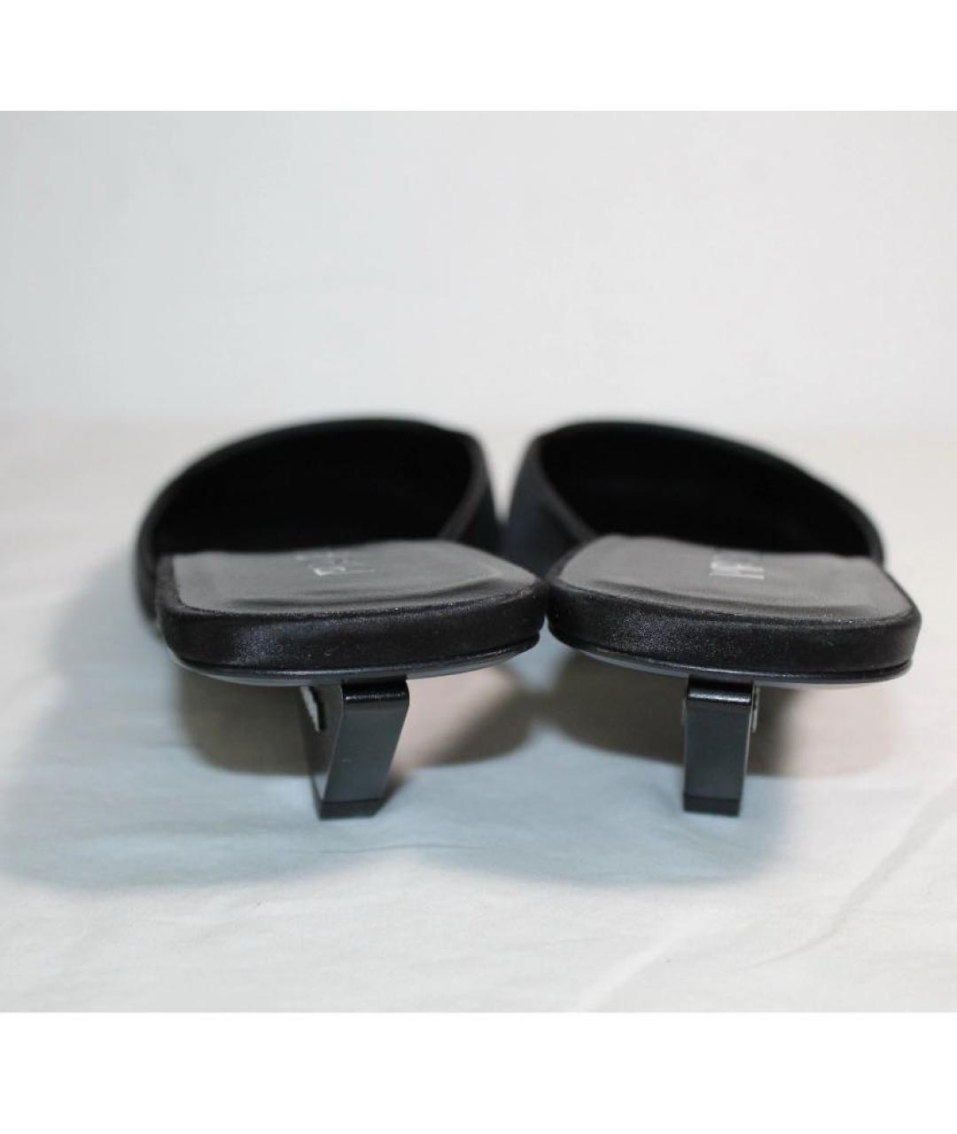 PRADA Черные текстильные мюли, фото 3