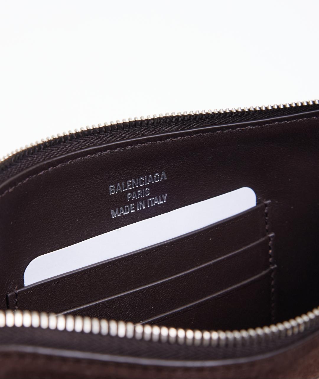 BALENCIAGA Коричневая замшевая сумка через плечо, фото 5