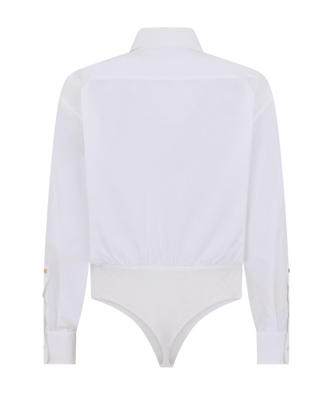 MAX MARA Белое хлопковое боди, фото 2