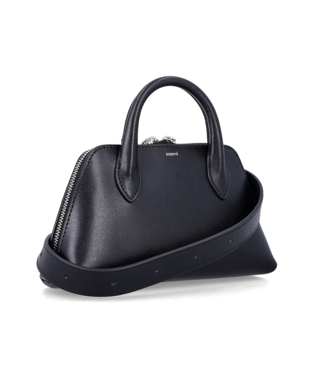 COPERNI Черная кожаная сумка с короткими ручками, фото 2