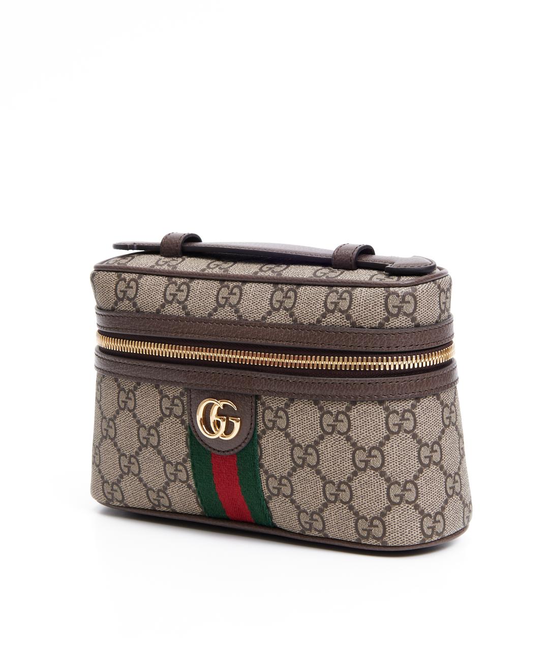 GUCCI Коричневая кожаная сумка через плечо, фото 2