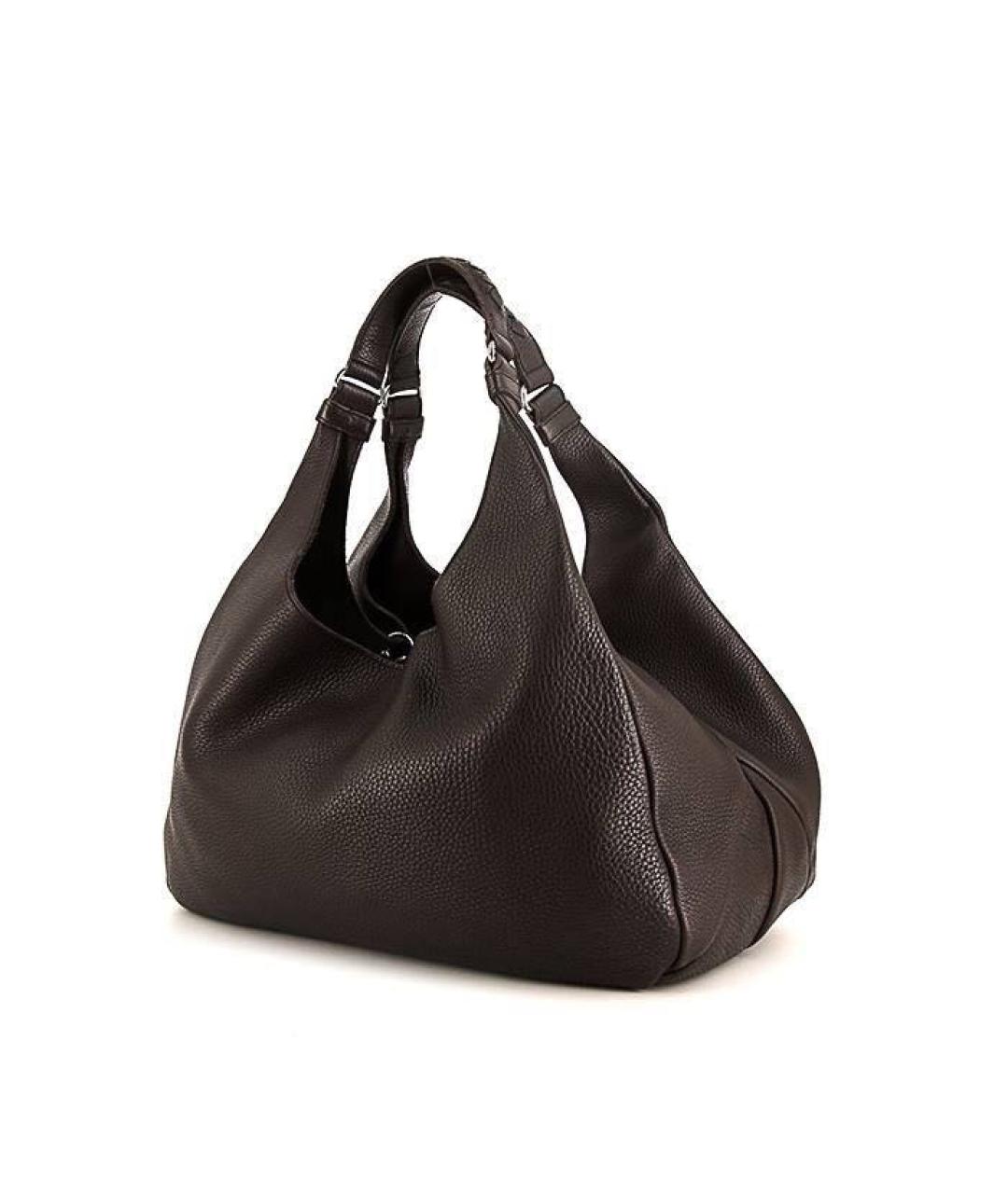 BOTTEGA VENETA Коричневая кожаная сумка тоут, фото 7