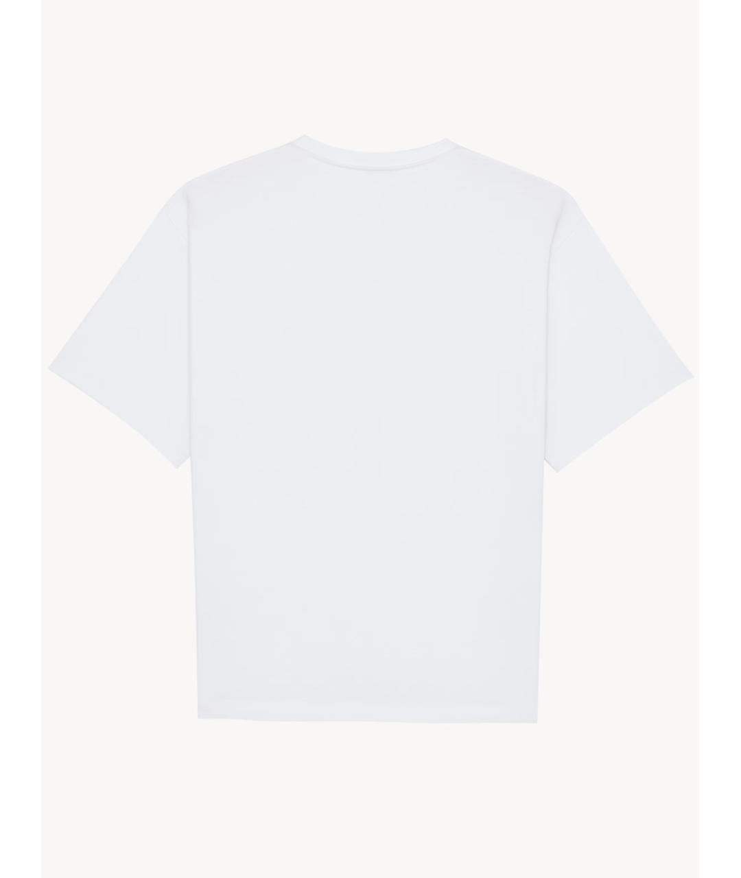 SAINT LAURENT Белая хлопковая футболка, фото 2