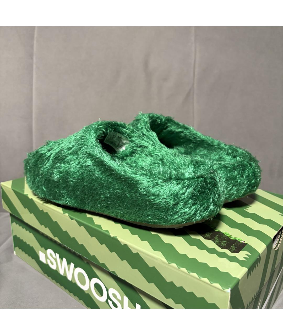 NIKE Зеленые шлепанцы, фото 8