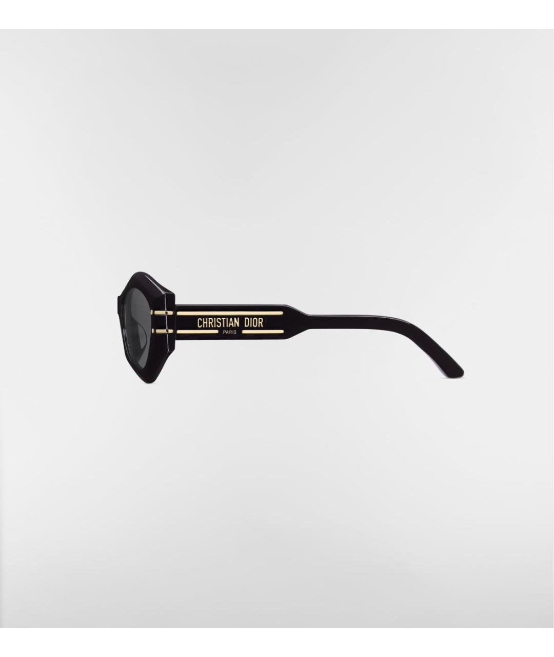 CHRISTIAN DIOR Черные пластиковые солнцезащитные очки, фото 4