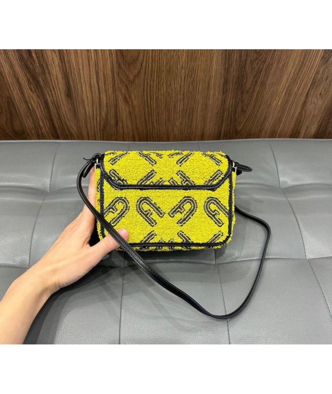 FURLA Желтая сумка через плечо, фото 3