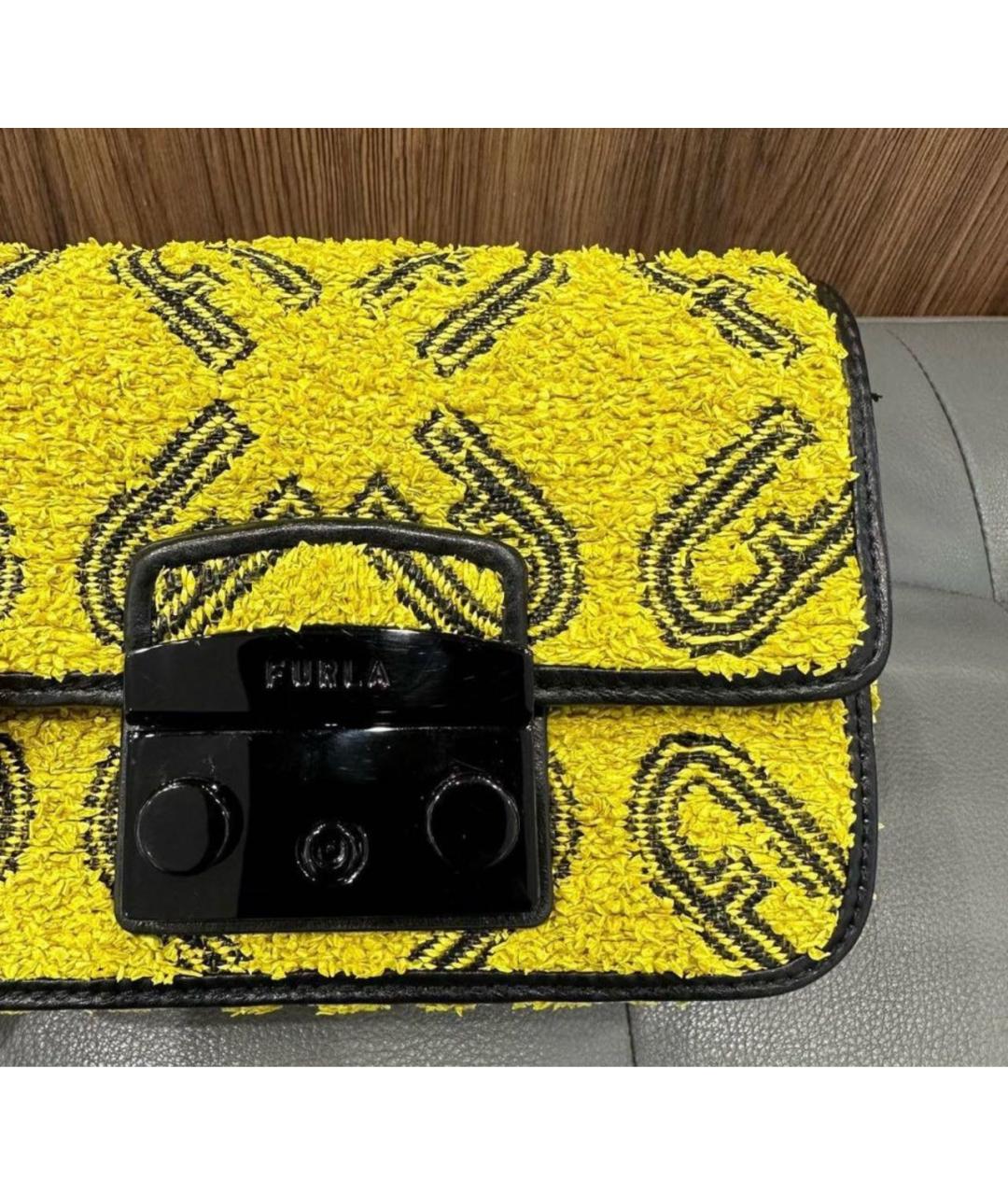 FURLA Желтая сумка через плечо, фото 7